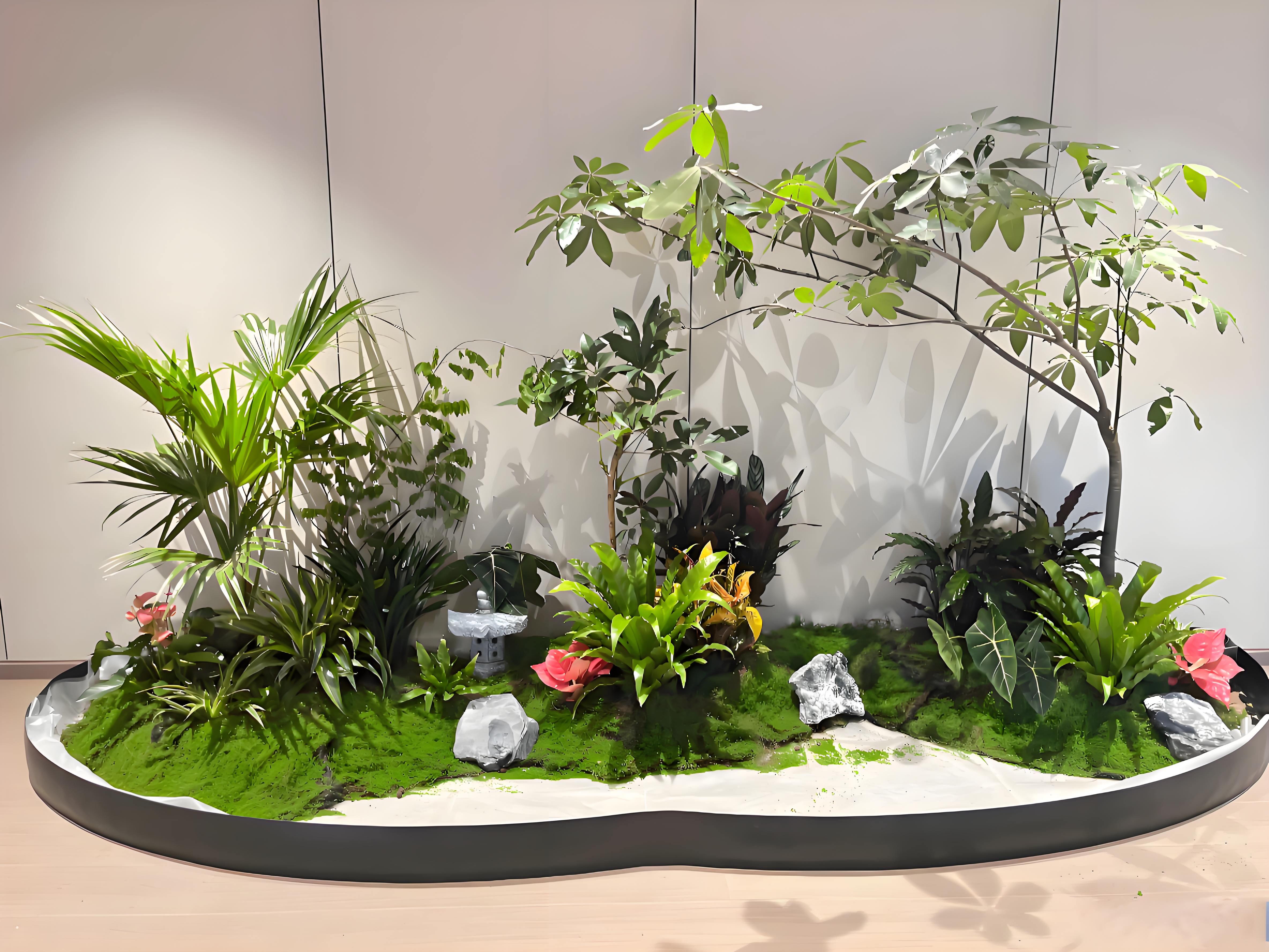 专业花木出租,宁波北仑打造别样景观